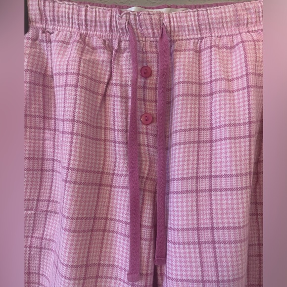 Planet Sleep Flannel Full Length Pajama Pants Stretch Drawstring Waist, Size S - Picture 2 of 6